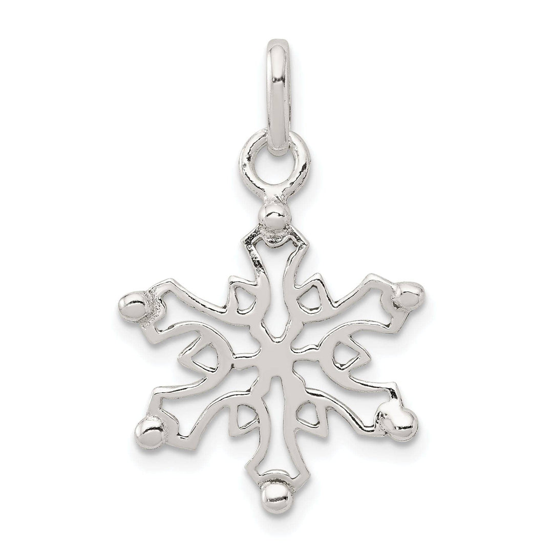 Lovely Rita's Pendants & Charms Sterling Silver Polished Snowflake Pendant