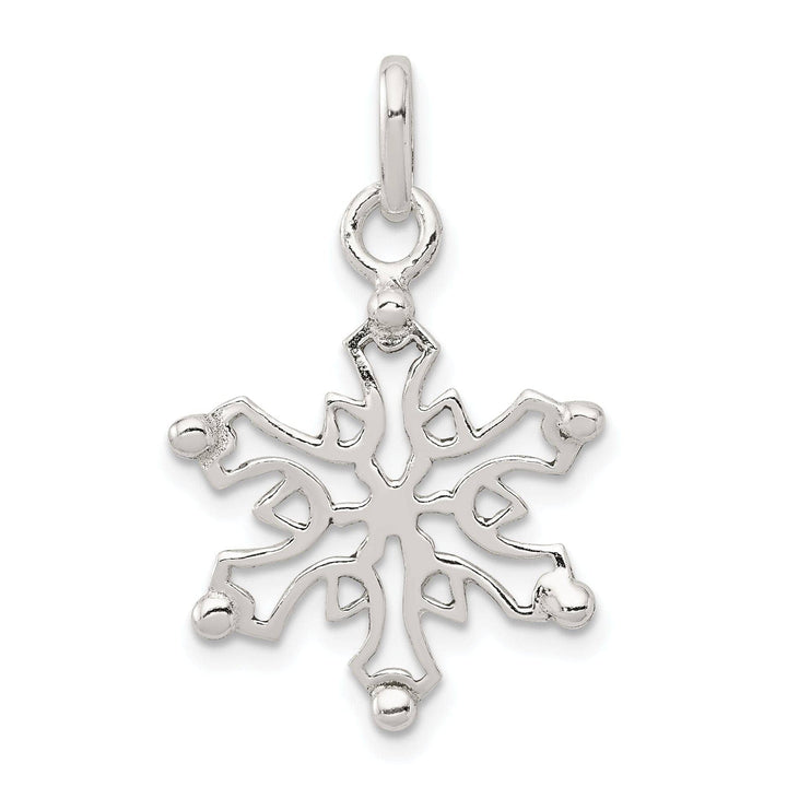 Lovely Rita's Pendants & Charms Sterling Silver Polished Snowflake Pendant
