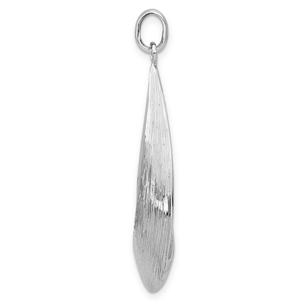 Lovely Rita's Pendants & Charms Sterling Silver Polished Textured Pendant