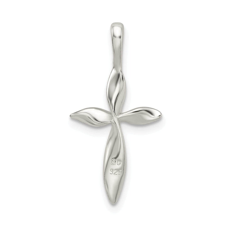 Lovely Rita's Pendants & Charms Sterling Silver Polished Twisted Cross Pendant