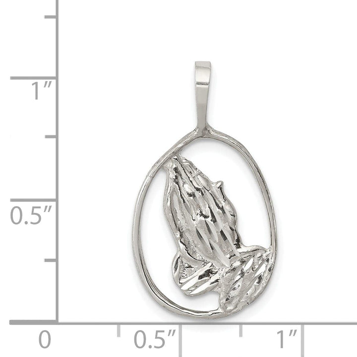 Lovely Rita's Pendants & Charms Sterling Silver Praying Hands Pendant