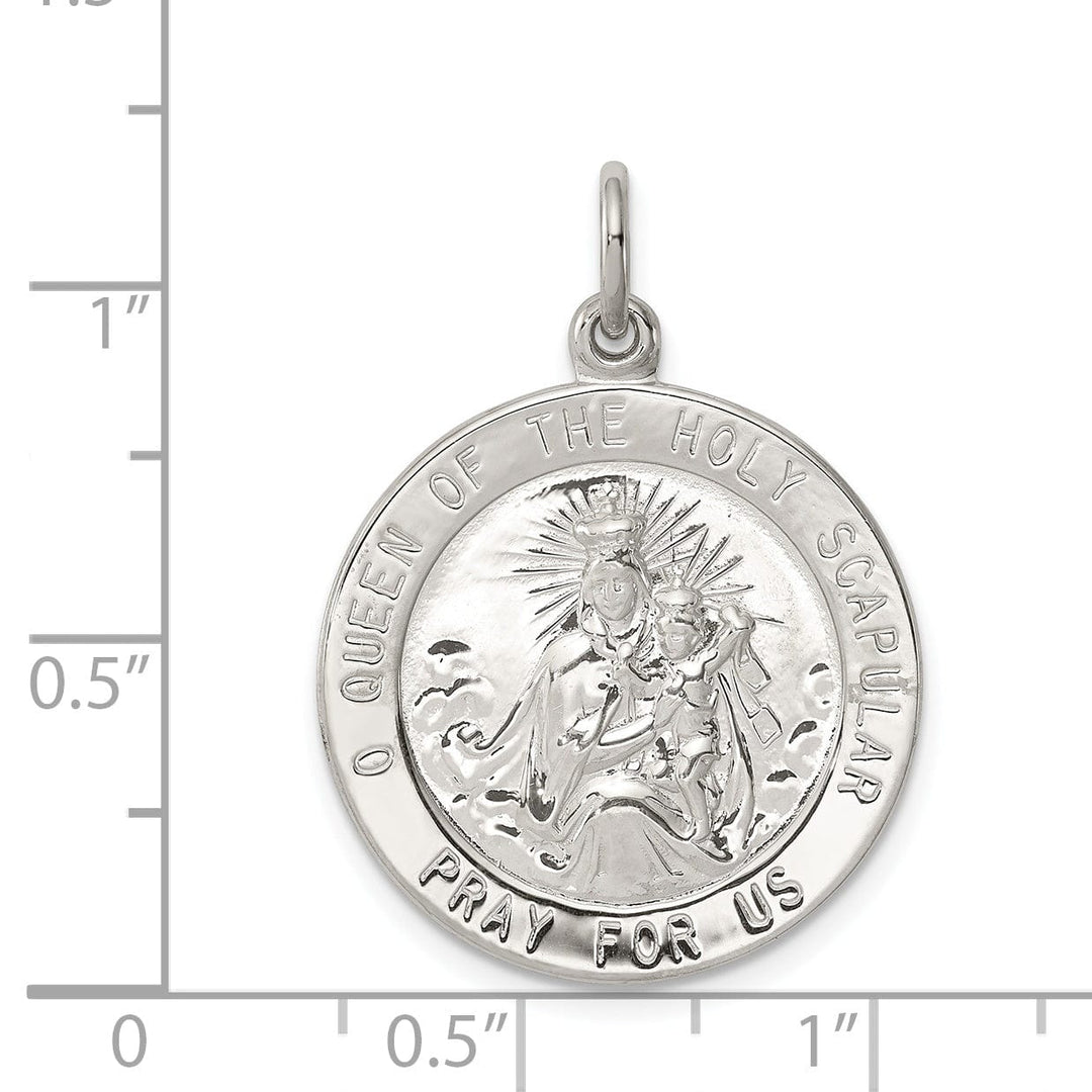 Lovely Rita's Pendants & Charms Sterling Silver Queen of the Holy Scapular Medal