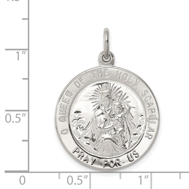 Lovely Rita's Pendants & Charms Sterling Silver Queen of the Holy Scapular Medal