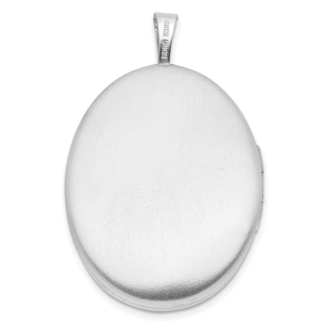 Lovely Rita's Pendants & Charms Sterling Silver Rhodium-plated 20mm Tree Oval Locket