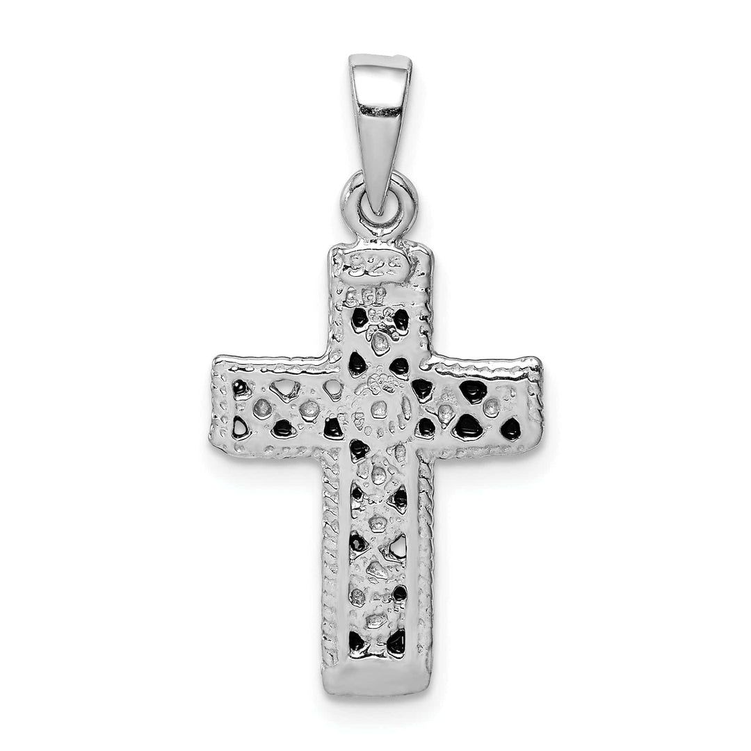 Lovely Rita's Pendants & Charms Sterling Silver Rhodium-plated and Antiqued Cross Pendant