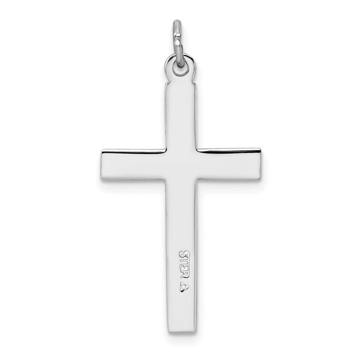 Lovely Rita's Pendants & Charms Sterling Silver Rhodium-plated Cross Pendant