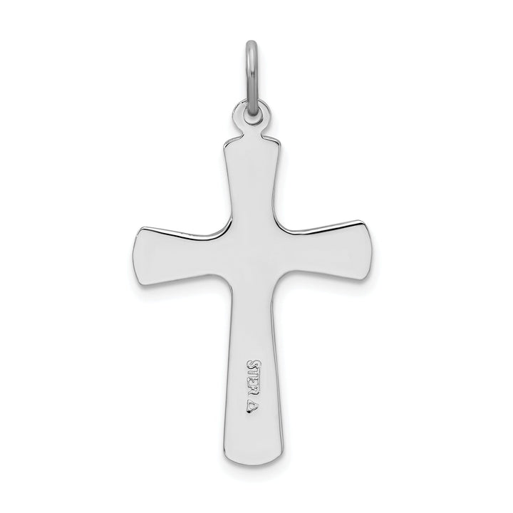 Lovely Rita's Pendants & Charms Sterling Silver Rhodium-plated Enamel Cross Pendant