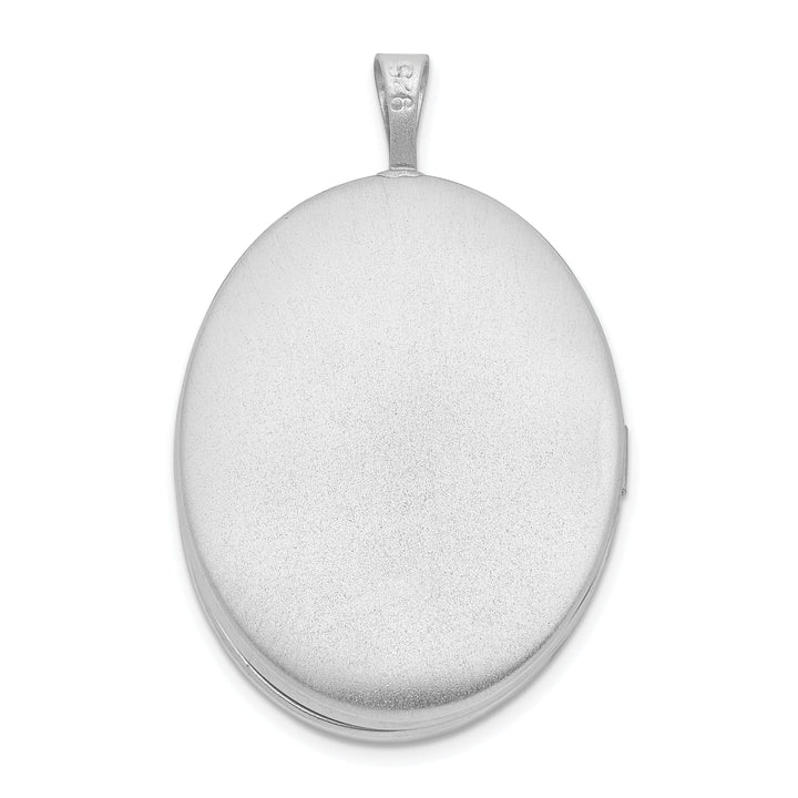 Lovely Rita's Pendants & Charms Sterling Silver Rhodium-plated Oval Tree Locket