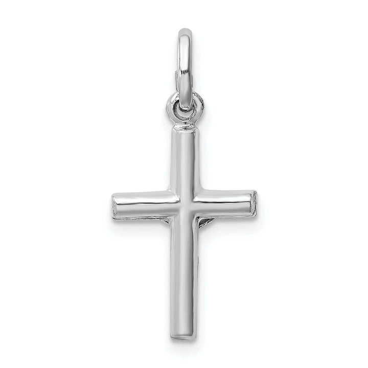 Lovely Rita's Pendants & Charms Sterling Silver Rhodium-plated Polished Crucifix Cross Pendant
