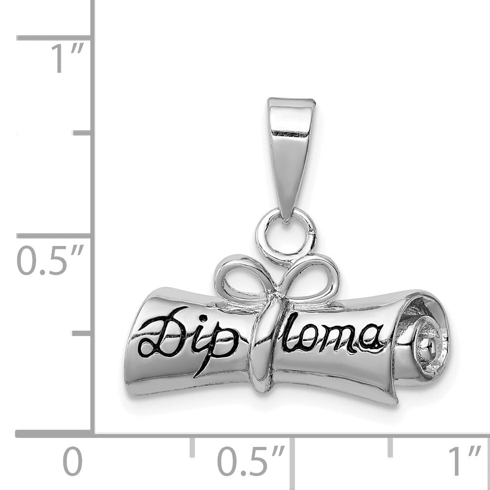 Lovely Rita's Pendants & Charms Sterling Silver Rolled-Up Diploma Charm