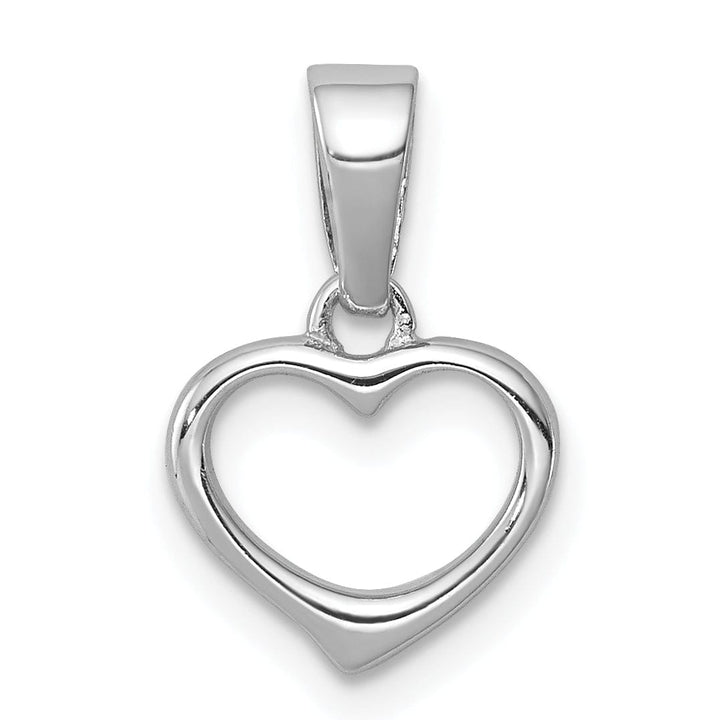 Lovely Rita's Pendants & Charms Sterling Silver Rounded Edge Open Heart Pendant