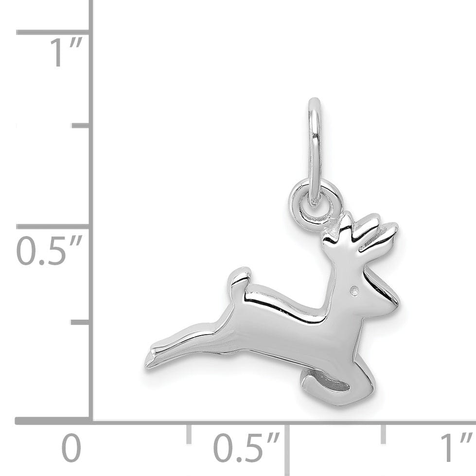 Lovely Rita's Pendants & Charms Sterling Silver Running Deer Charm Pendant