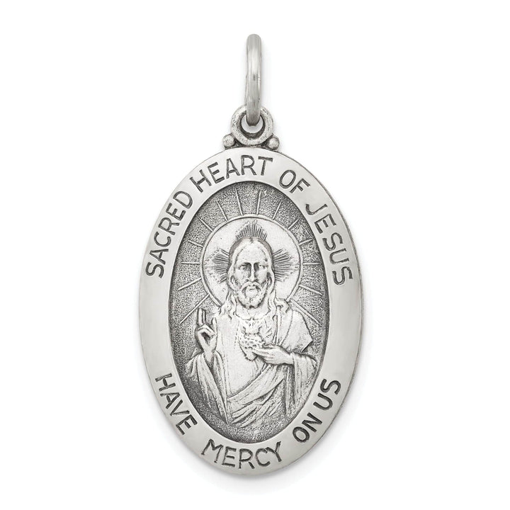 Lovely Rita's Pendants & Charms Sterling Silver Sacred Heart of Jesus Medal