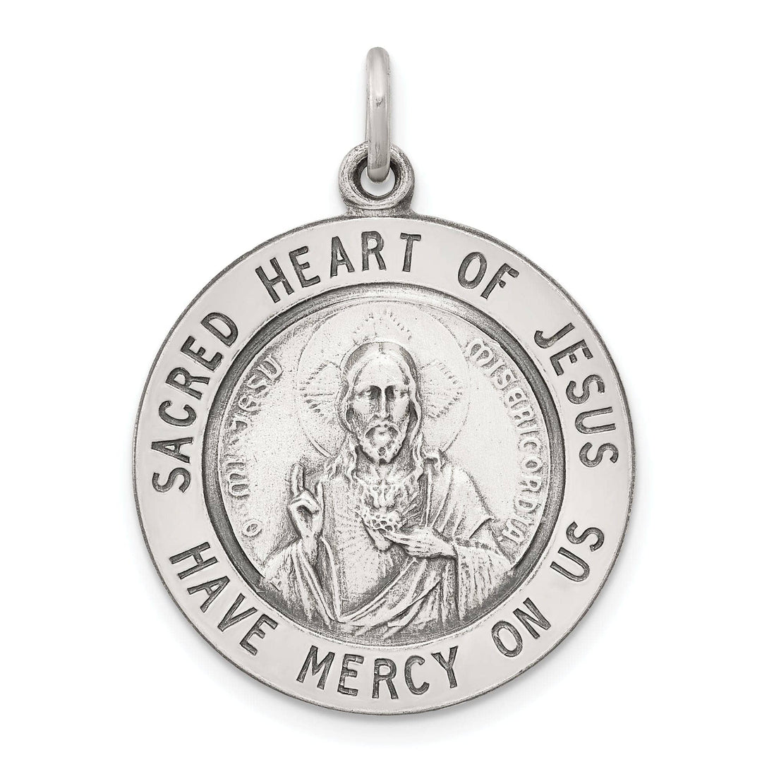 Lovely Rita's Pendants & Charms Sterling Silver Sacred Heart of Jesus Medal