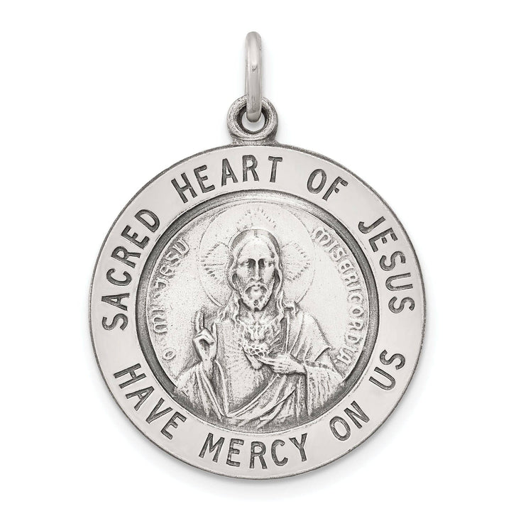 Lovely Rita's Pendants & Charms Sterling Silver Sacred Heart of Jesus Medal