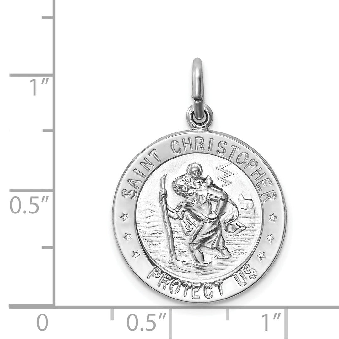 Lovely Rita's Pendants & Charms Sterling Silver Saint Christopher Medal