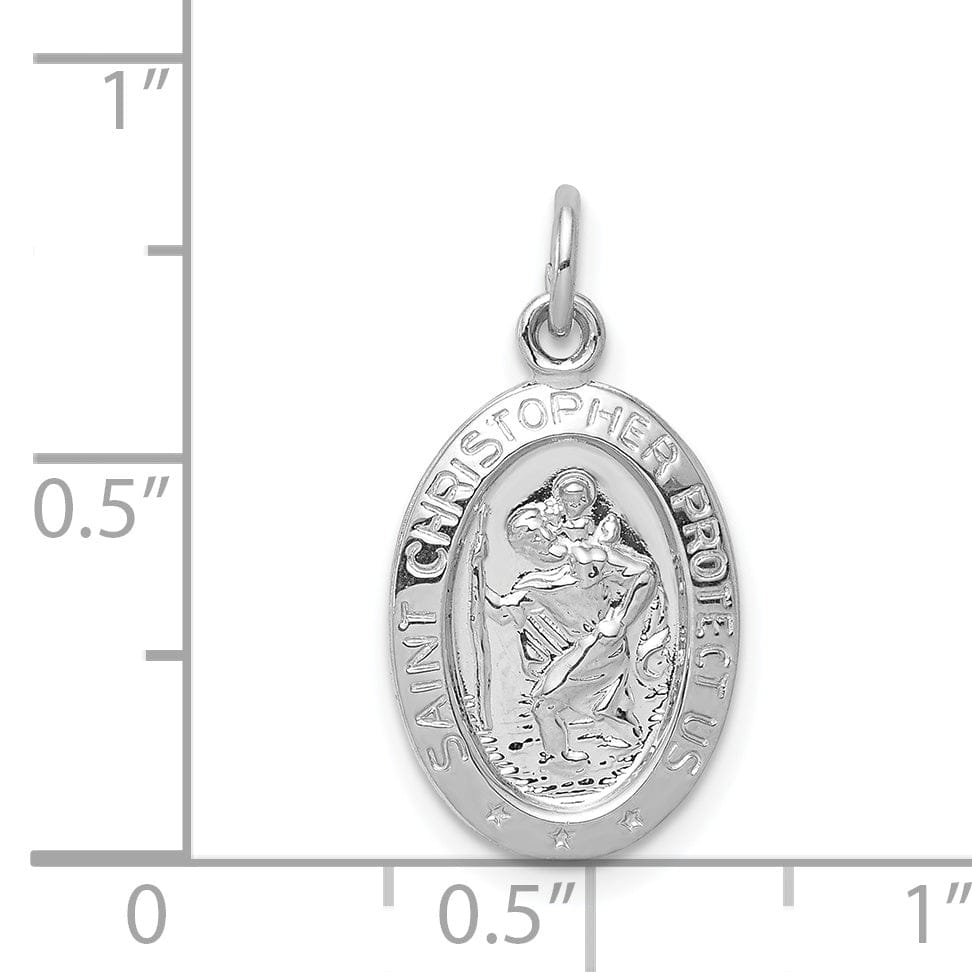 Lovely Rita's Pendants & Charms Sterling Silver Saint Christopher Medal