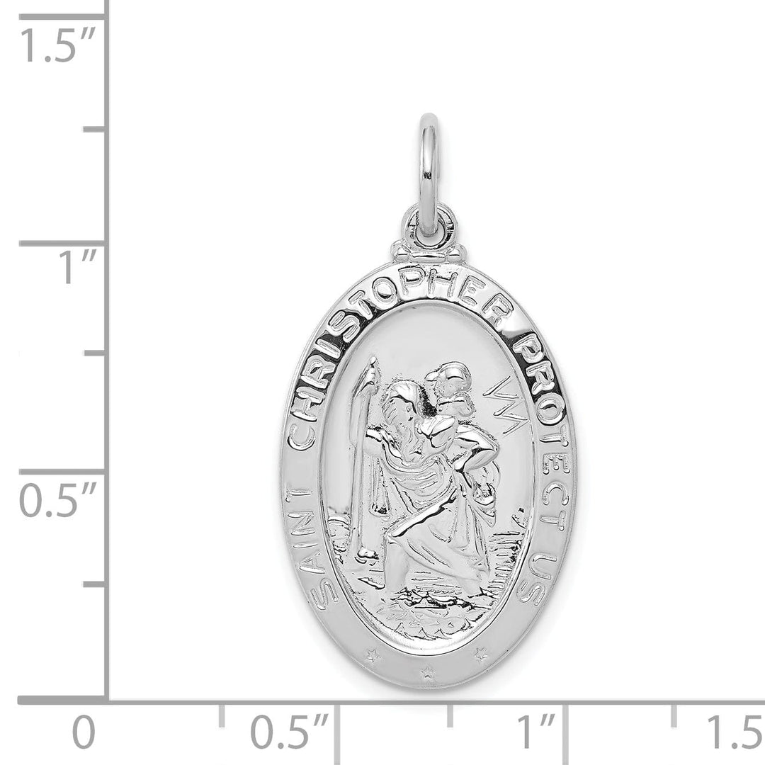 Lovely Rita's Pendants & Charms Sterling Silver Saint Christopher Medal