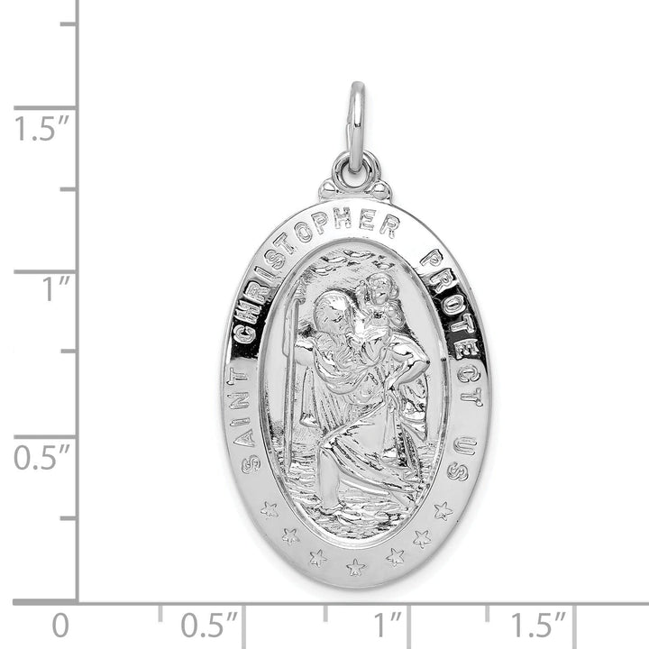 Lovely Rita's Pendants & Charms Sterling Silver Saint Christopher Medal