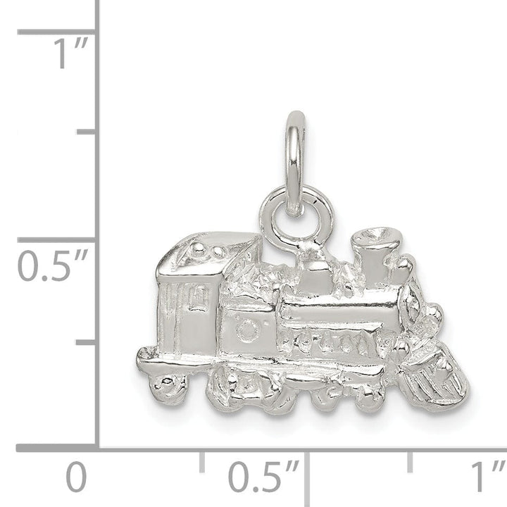 Lovely Rita's Pendants & Charms Sterling Silver Satin 3-D Train Engine Charm