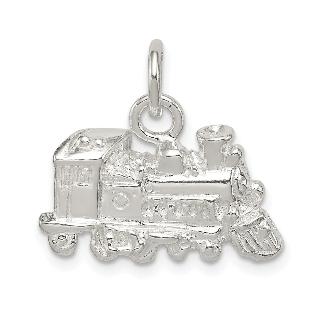 Lovely Rita's Pendants & Charms Sterling Silver Satin 3-D Train Engine Charm