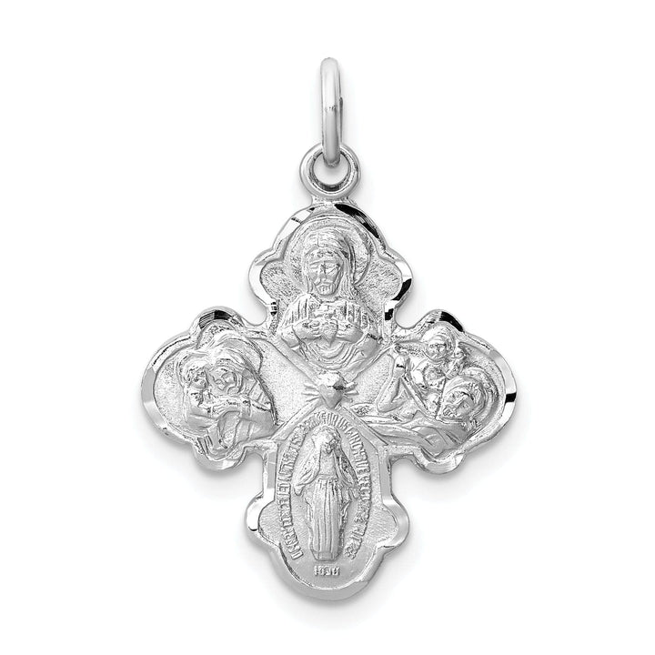 Lovely Rita's Pendants & Charms Sterling Silver Satin 4-way Medal