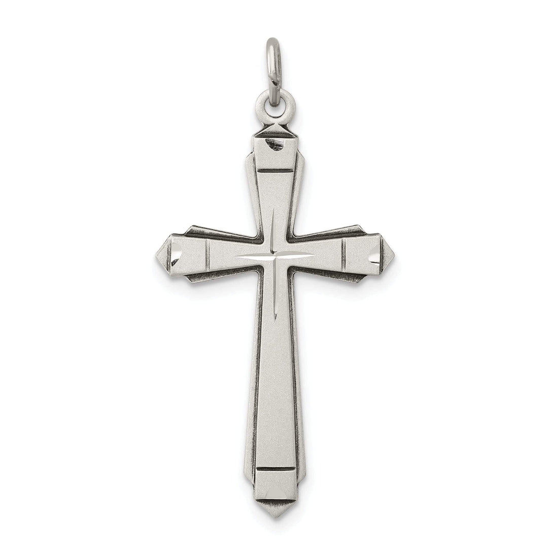 Lovely Rita's Pendants & Charms Sterling Silver Satin Cross Pendant