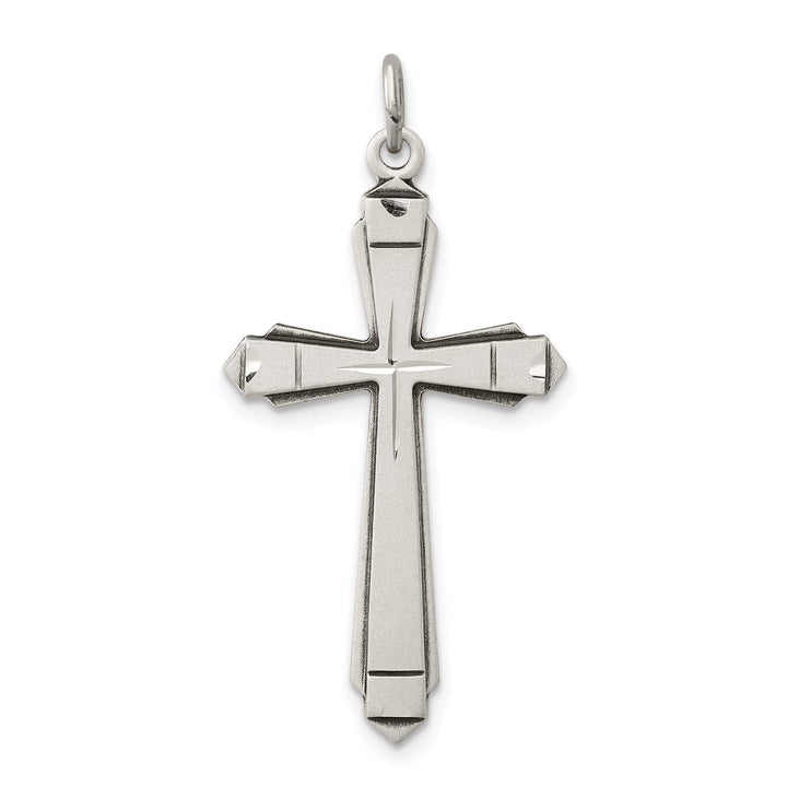 Lovely Rita's Pendants & Charms Sterling Silver Satin Cross Pendant