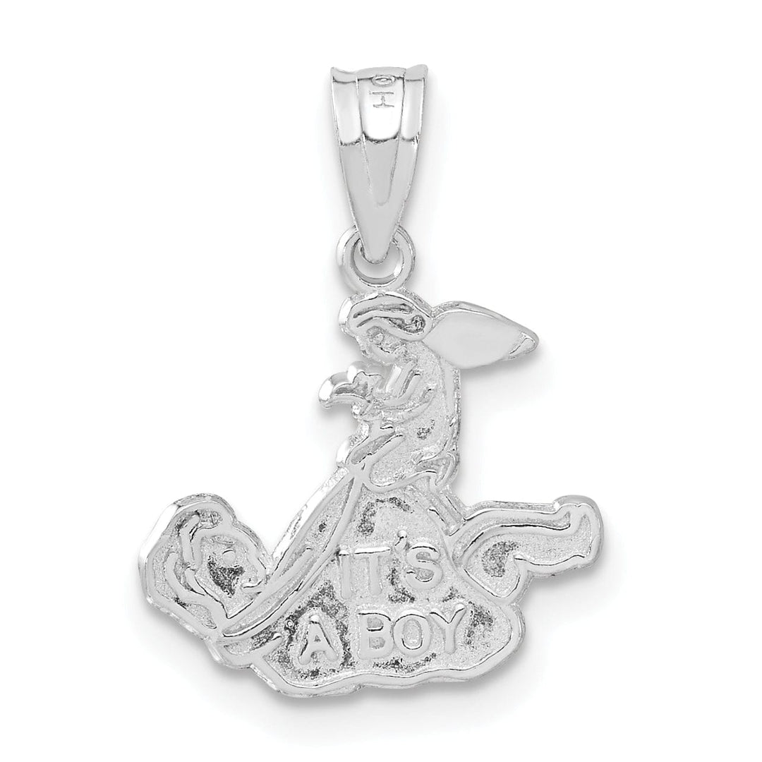 Lovely Rita's Pendants & Charms Sterling Silver Satin Finish It's A Boy Charm