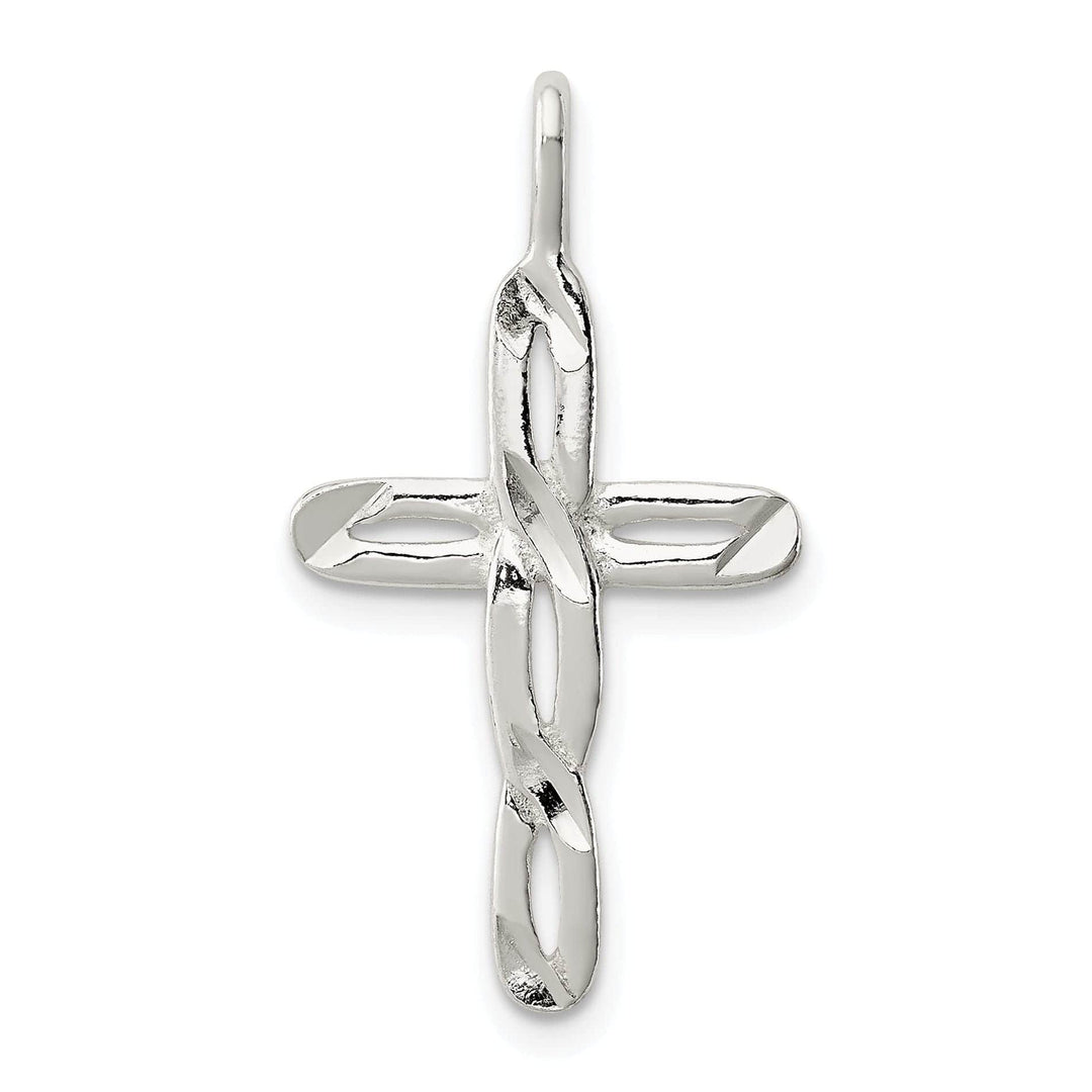 Lovely Rita's Pendants & Charms Sterling Silver Satin Latin Cross Pendant