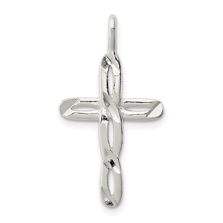 Lovely Rita's Pendants & Charms Sterling Silver Satin Latin Cross Pendant