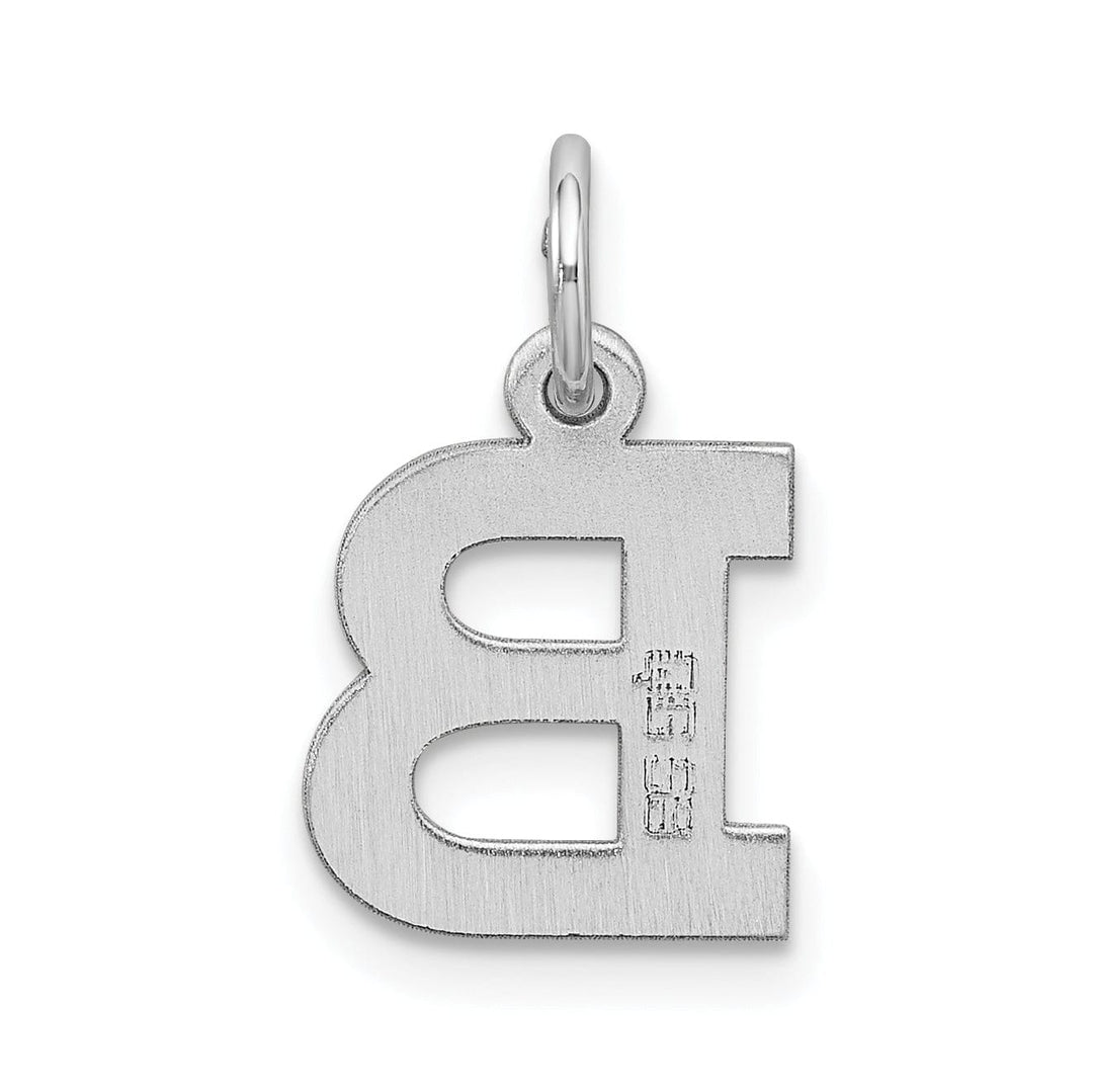 Lovely Rita's Pendants & Charms Sterling Silver Small Block Initial B Charm