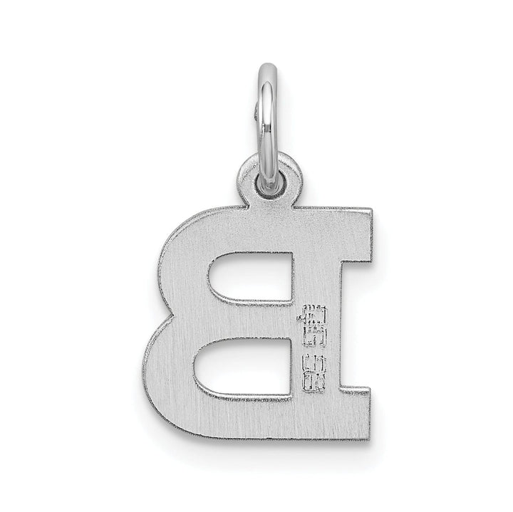 Lovely Rita's Pendants & Charms Sterling Silver Small Block Initial B Charm