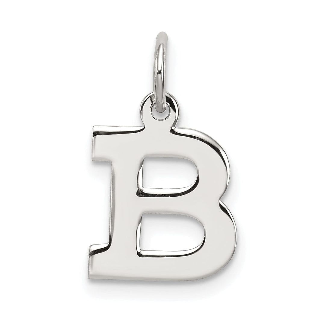 Lovely Rita's Pendants & Charms Sterling Silver Small Block Initial B Charm