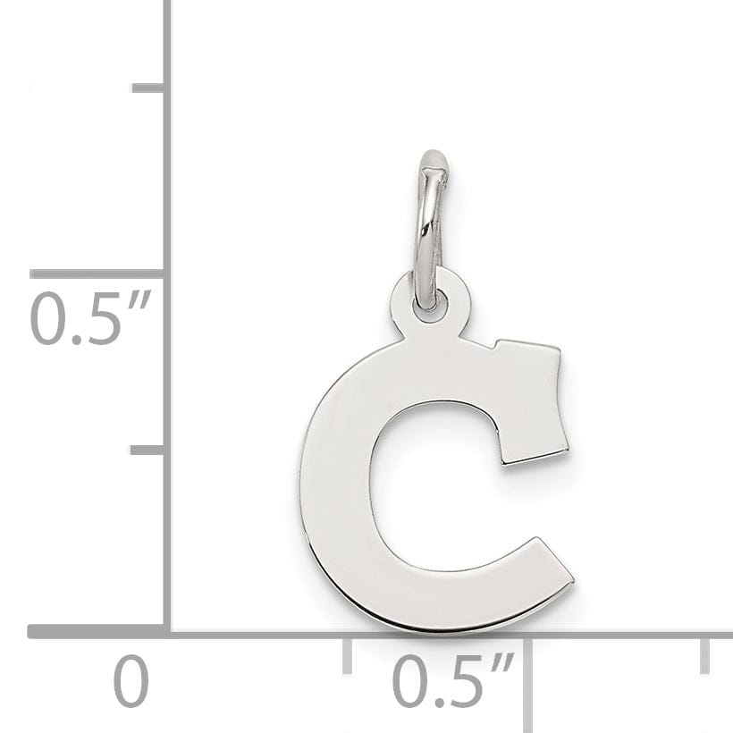 Lovely Rita's Pendants & Charms Sterling Silver Small Block Initial C Charm