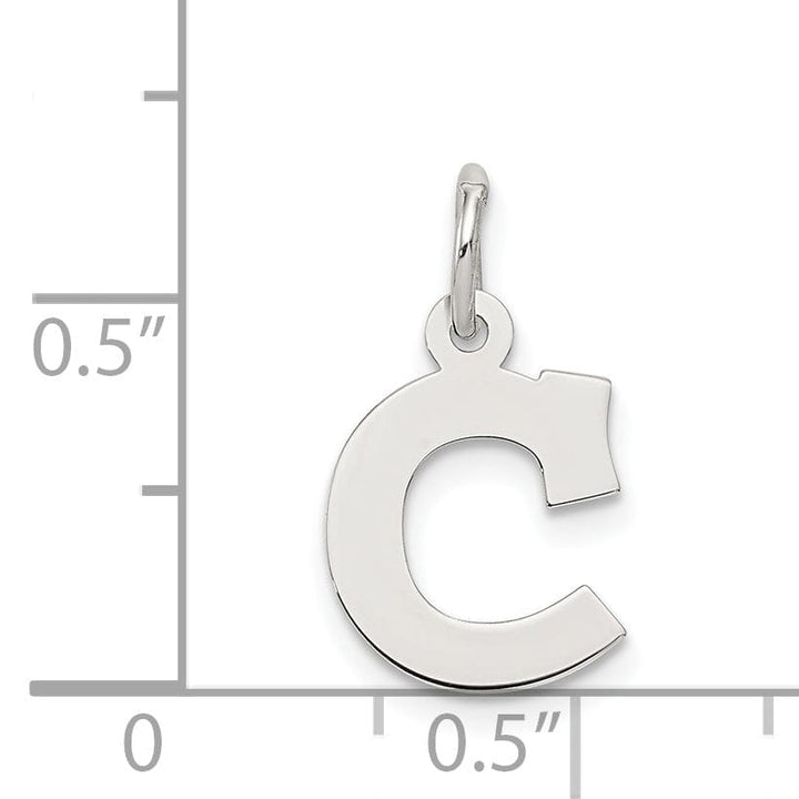 Lovely Rita's Pendants & Charms Sterling Silver Small Block Initial C Charm