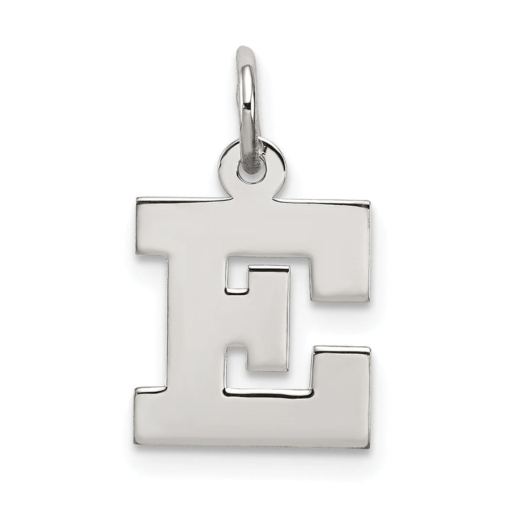 Lovely Rita's Pendants & Charms Sterling Silver Small Block Initial E Charm