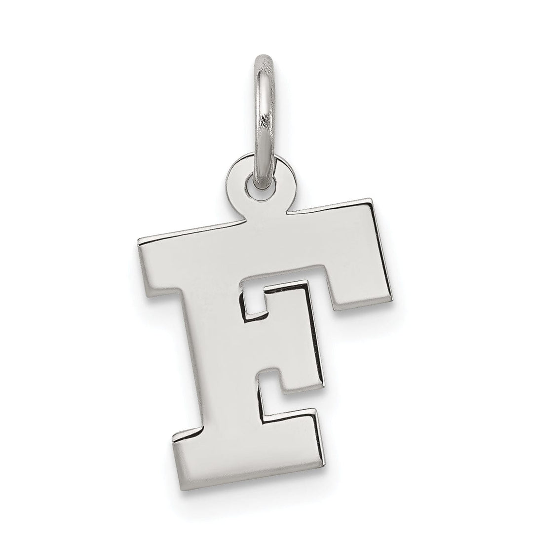 Lovely Rita's Pendants & Charms Sterling Silver Small Block Initial F Charm