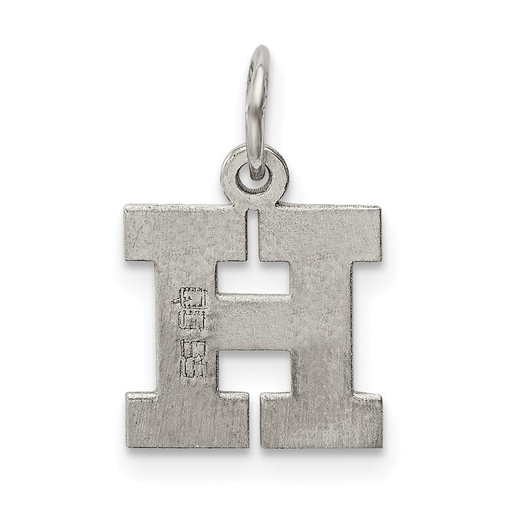 Lovely Rita's Pendants & Charms Sterling Silver Small Block Initial H Charm