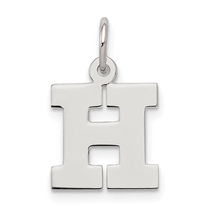 Lovely Rita's Pendants & Charms Sterling Silver Small Block Initial H Charm
