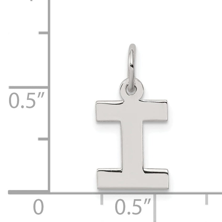 Lovely Rita's Pendants & Charms Sterling Silver Small Block Initial I Charm