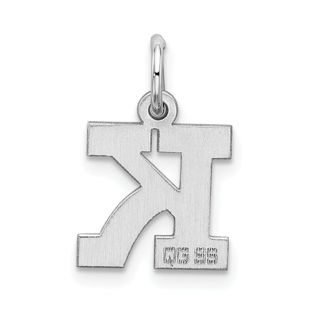 Lovely Rita's Pendants & Charms Sterling Silver Small Block Initial K Charm