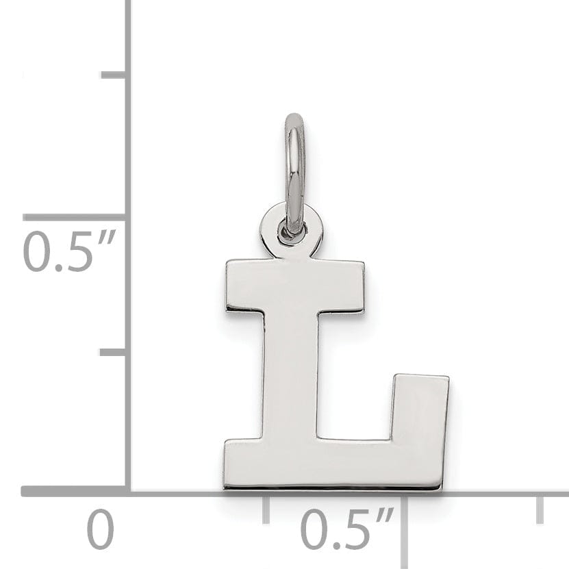 Lovely Rita's Pendants & Charms Sterling Silver Small Block Initial L Charm