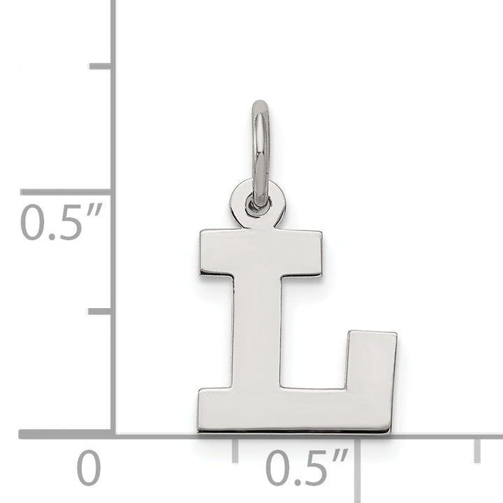 Lovely Rita's Pendants & Charms Sterling Silver Small Block Initial L Charm