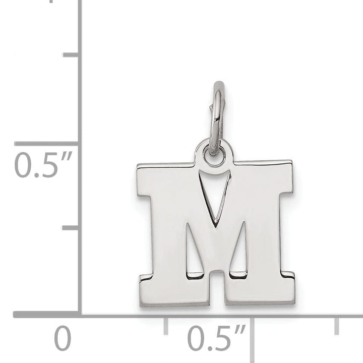 Lovely Rita's Pendants & Charms Sterling Silver Small Block Initial M Charm