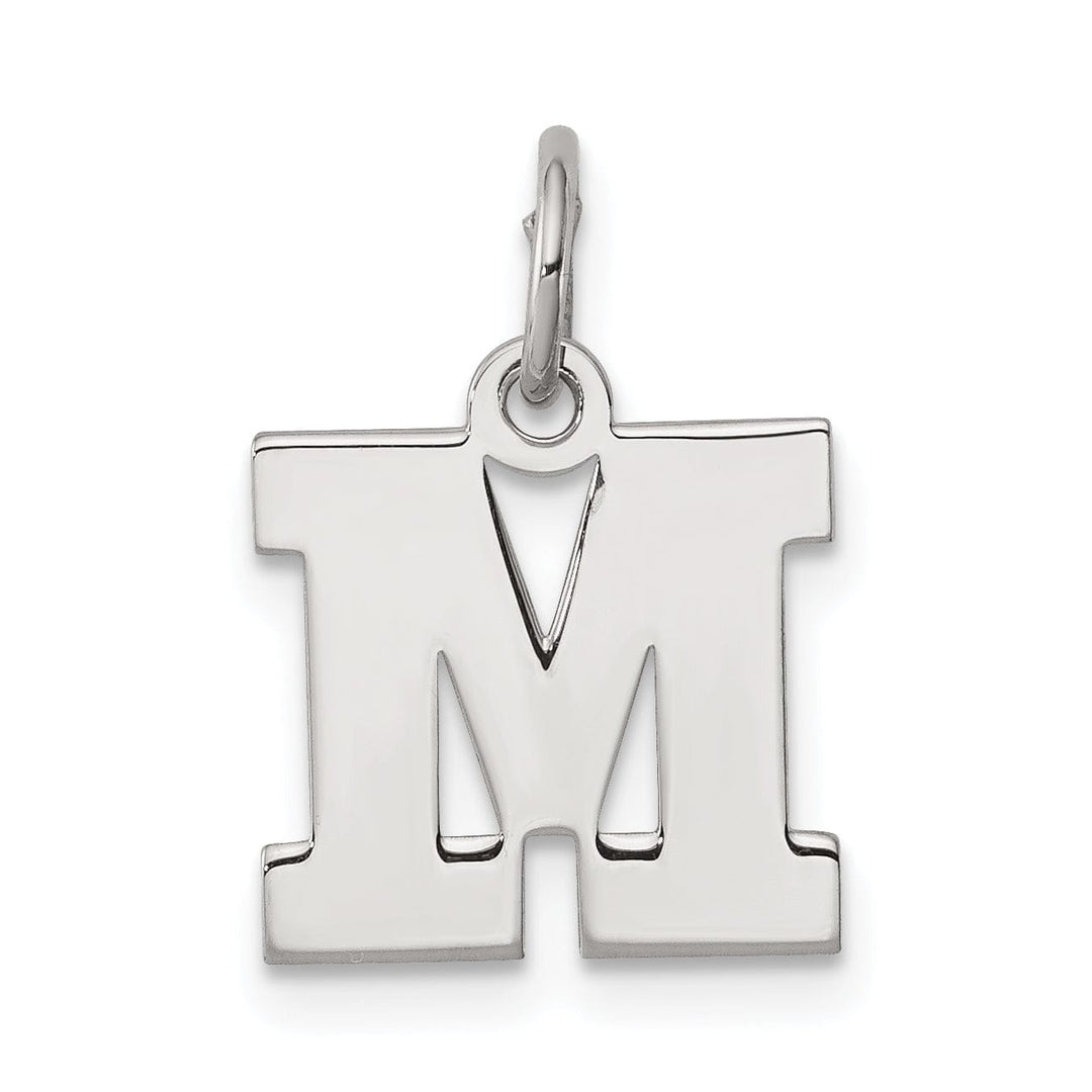 Lovely Rita's Pendants & Charms Sterling Silver Small Block Initial M Charm