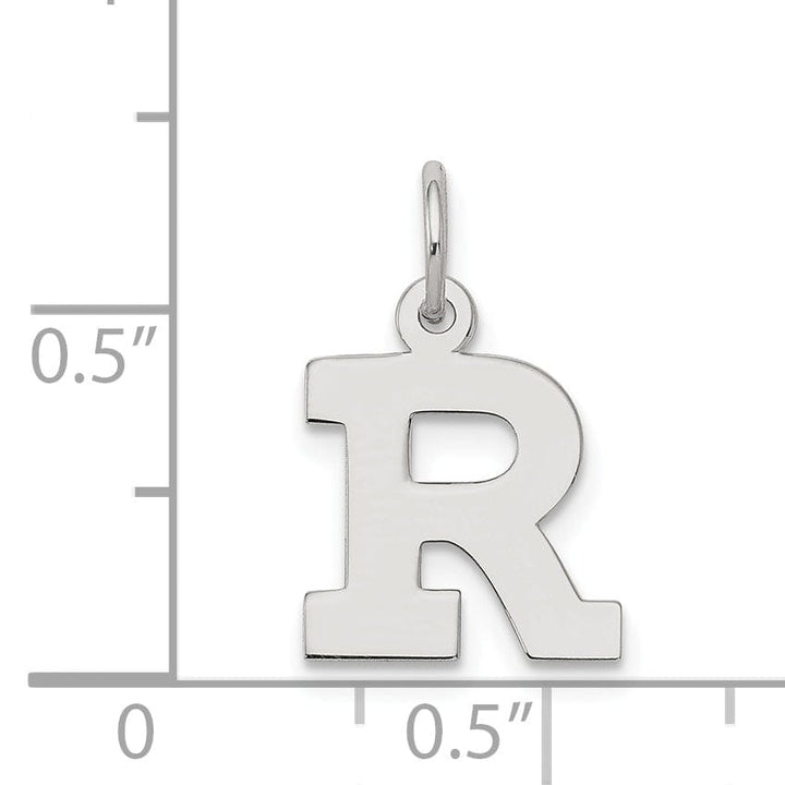 Lovely Rita's Pendants & Charms Sterling Silver Small Block Initial R Charm