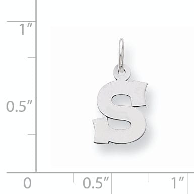 Lovely Rita's Pendants & Charms Sterling Silver Small Block Initial S Charm