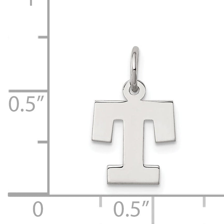 Lovely Rita's Pendants & Charms Sterling Silver Small Block Initial T Charm