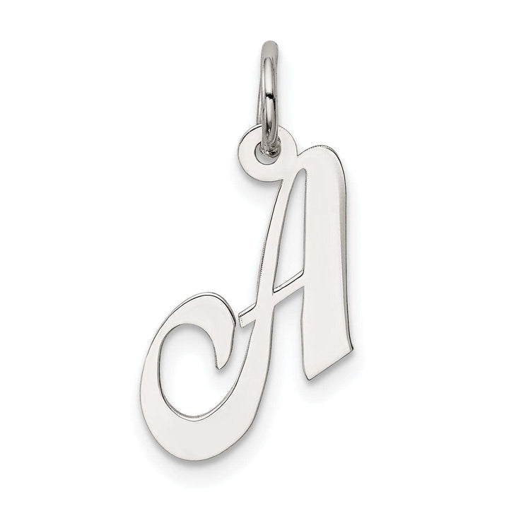 Lovely Rita's Pendants & Charms Sterling Silver Small Fancy Script Initial A Charm